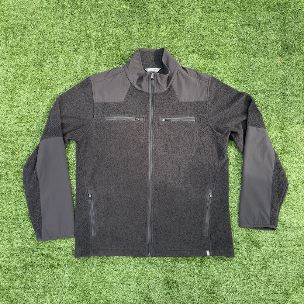 Stio Men’s XL Black Fleece Jacket Full Zip Technical Outdoor Jackson Hole